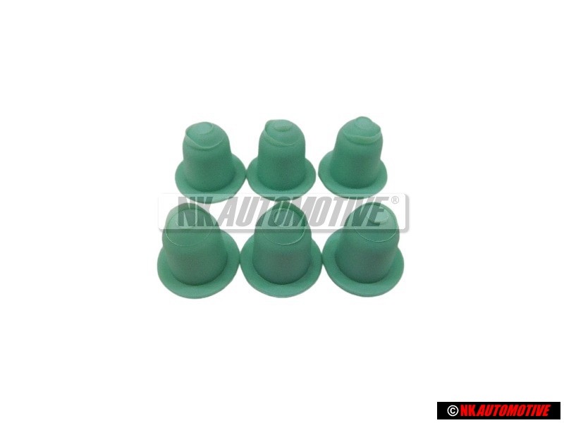 6x Original VW Side Moulding Trim Clip Grommet - 1H0853586