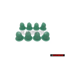 8x Original VW Side Moulding Trim Clip Grommet - 1H0853586