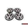 4x Original VW Alloy Wheel Centre Cap Black Anthracite - 7L6601149B RVC