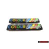 2x Original VW Colour Concept Side Badge Emblem - 1H6853714G Z39