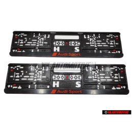 2x Original Audi Audi Sport License Plate Holder - 3291900100