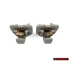 2x Original Audi Retainer For Sun Visor Star Silver - 8W0857562A Z62