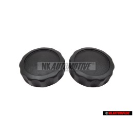 2x Original VW Seat Backrest Adjuster Roller Knob Black - 171881671 041
