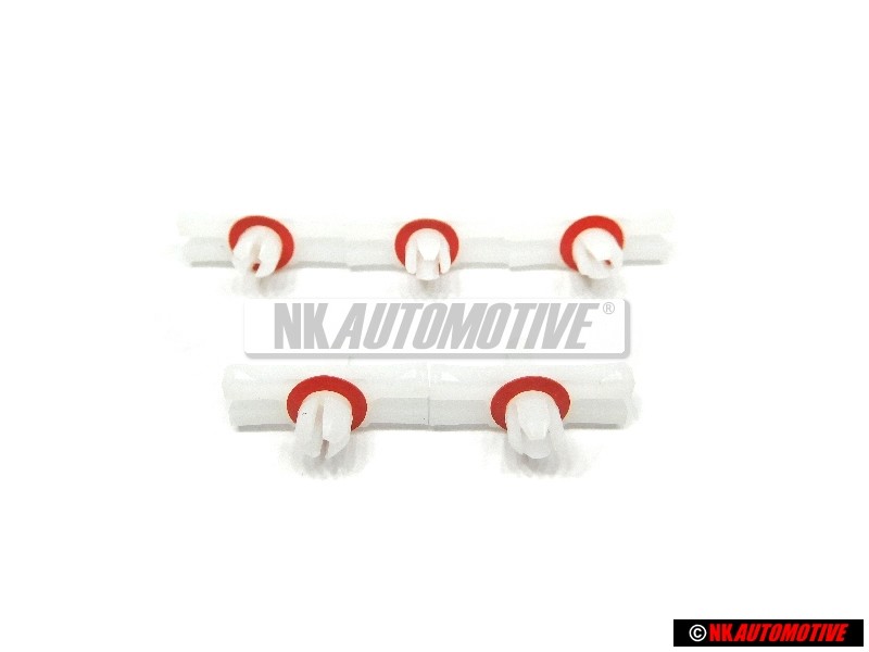 5x Original VW Upper Side Moulding Installation Clip - 113853585C