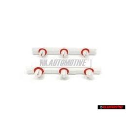6x Original VW Upper Side Moulding Installation Clip - 113853585C