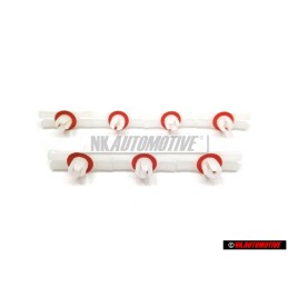 7x Original VW Upper Side Moulding Installation Clip - 113853585C