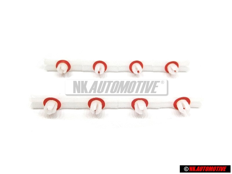8x Original VW Upper Side Moulding Installation Clip - 113853585C