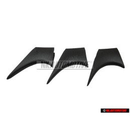 3x Original VW Big Bumper Fin Cover Cap - 191807245 01C