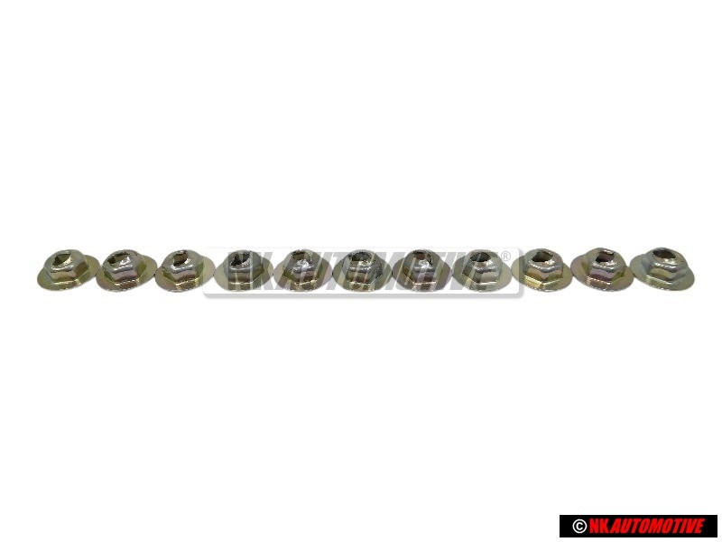 11x Original VW But Thread Cutting - N 0386021