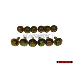 12x Original VW Hexagon Head Self Tap Bolt 6.5x21.5 - 311821143