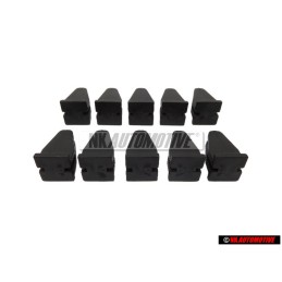10x Original VW Front or Rear Bumper Retaining Clip - 535807538