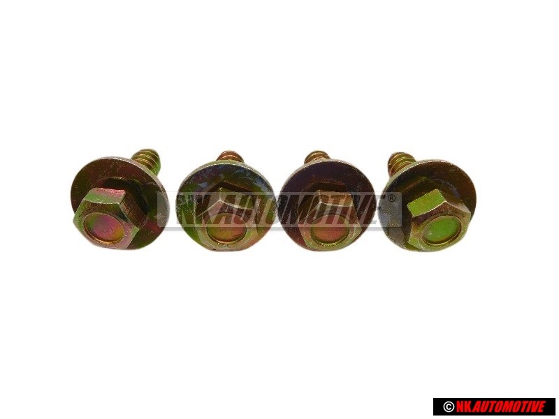 4x Original VW Hexagon Head Self Tap Bolt 6.5x21.5 - 311821143