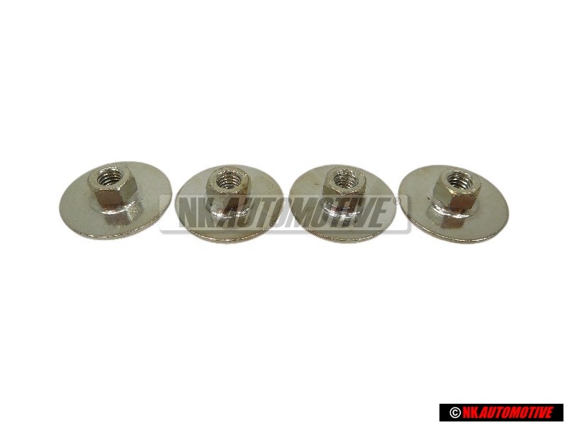 4x Original VW Hex Nut With Rubber Washer - N 90574801