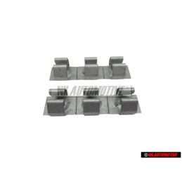 6x Original VW Front Wing Screw Speed Nut 6.3 - N 0120622