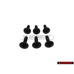 6x Original VW Oval Head Panel Screw H5X17 - 155853149