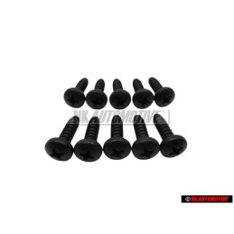 10x Original VW Oval Head Panel Screw - N 01396921