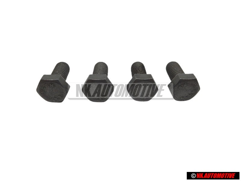4x Original VW Hexagon Bolt M8x18 - N 01023929
