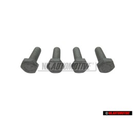 4x Original VW Hexagon Bolt M6x20 - N 01021710