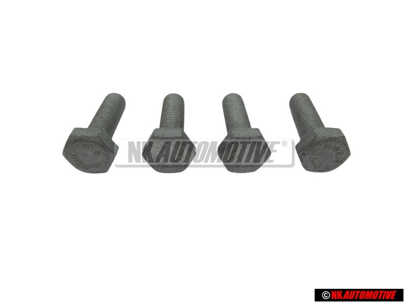4x Original VW Hexagon Bolt M6x20 - N 01021710