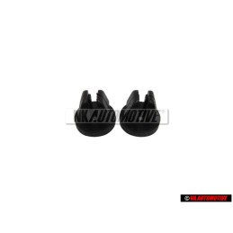 2x Original VW License Number Plate Bolt Expanding Nut Grommet - 535853694