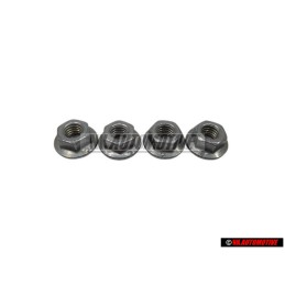4x Original VW Hexagon Collar Nut M5 - N 10017304