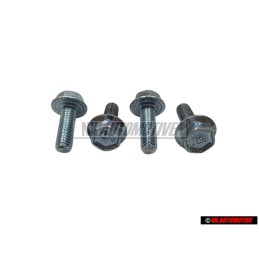 4x Original VW Bolt, Hex. Hd. With Shoulder, Self-Locking - N 0143441