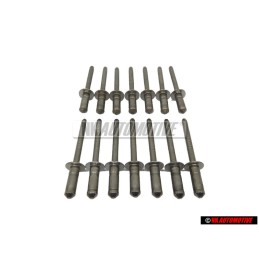 14x Original VW Pop Rivet 4.8x11 - N 90478601
