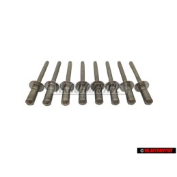 8x Original VW Pop Rivet 4.8x11 - N 90478601