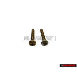 2x Original VW Oval Head Panel Screw 3.9x25 - N 0139401