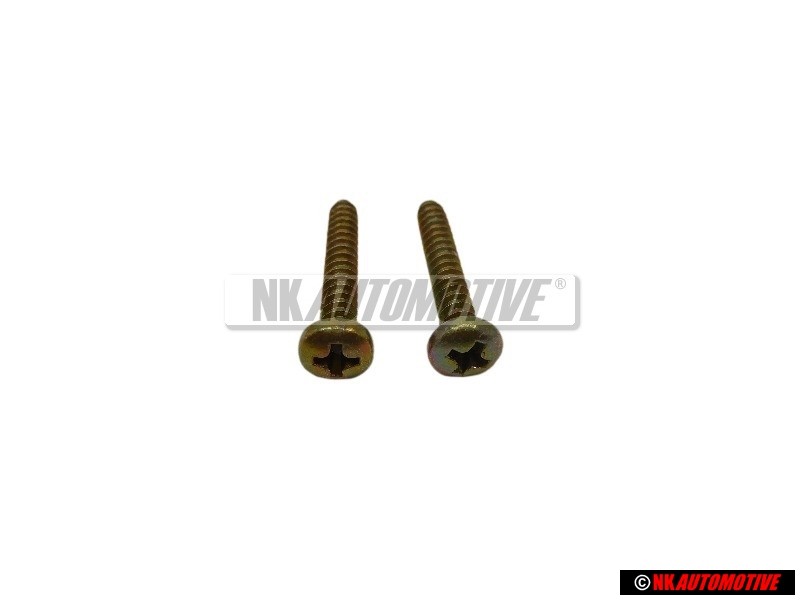 2x Original VW Oval Head Panel Screw 3.9x25 - N 0139401