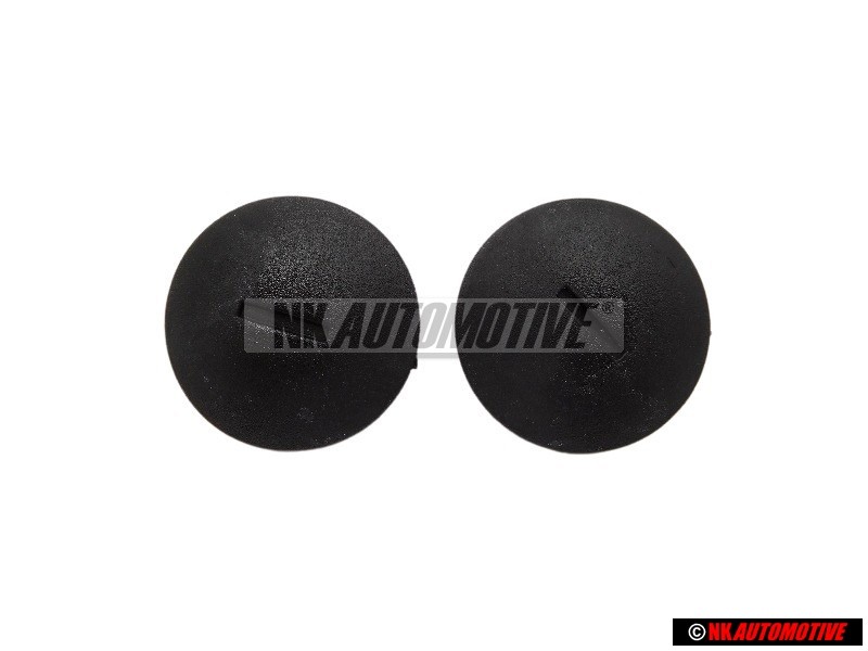 2x Original VW Press Stud Satin Black 9.5x12x30 - N 9006850101C