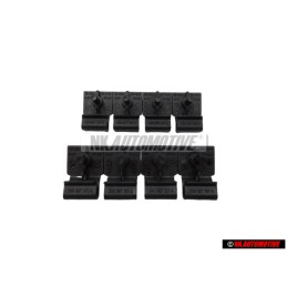 8x Original VW Door Panel Bottom Retaining Clip Bracket - 3A0867301 01C