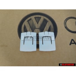 2x Original VW Seat Runner Outer Guide Piece Clip Natural Color - 191881213 909