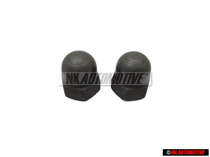 2x Original VW Front Seat Rail Frame Stop Bolt Domed Cap Nut M6 - N 0111214