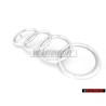 Original Audi Rings Front Grill Badge Emblem Chrome - 431853605A