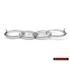 Original Audi Rings Front Grill Badge Emblem Chrome - 431853605A