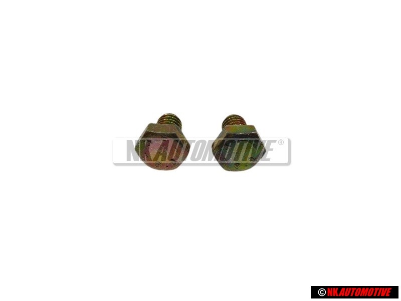 2x Original VW Hexagon Bolt M6x8 - N 0102085