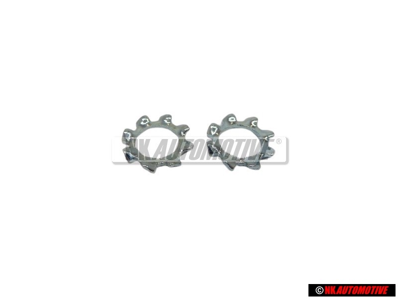 2x Original VW Front Seat Backrest Adjuster Toothed Washer - N 0121272