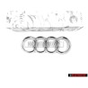 Original Audi Rings Front Grill Badge Emblem Chrome - 4D0853605