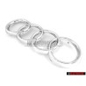 Original Audi Rings Front Grill Badge Emblem Chrome - 4D0853605
