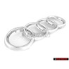 Original Audi Rings Front Grill Badge Emblem Chrome - 4D0853605