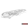 Original Audi Rings Front Grill Badge Emblem Chrome - 4D0853605A 2ZZ