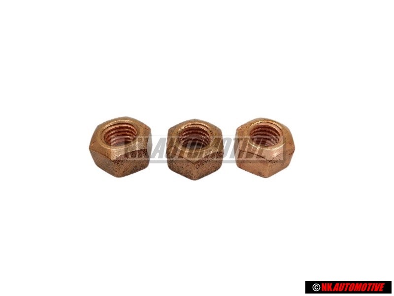 3x Original VW Hexagin Nut, Self-Locking - N 0221469