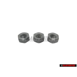 3x Original VW Hexagon Nut M6 - N 01100636