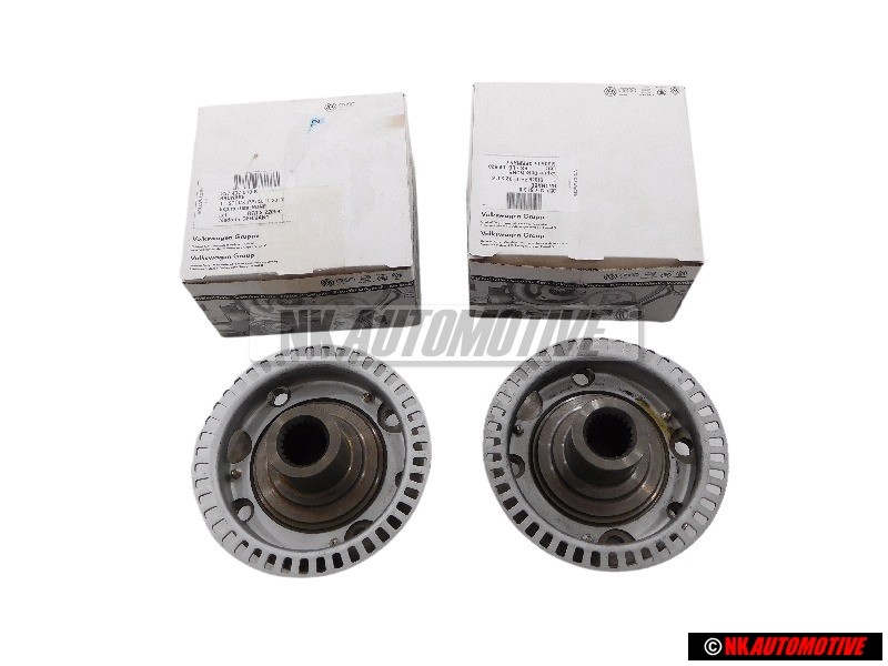 2x Original VW Wheel Hub With Rotor - 357407613B