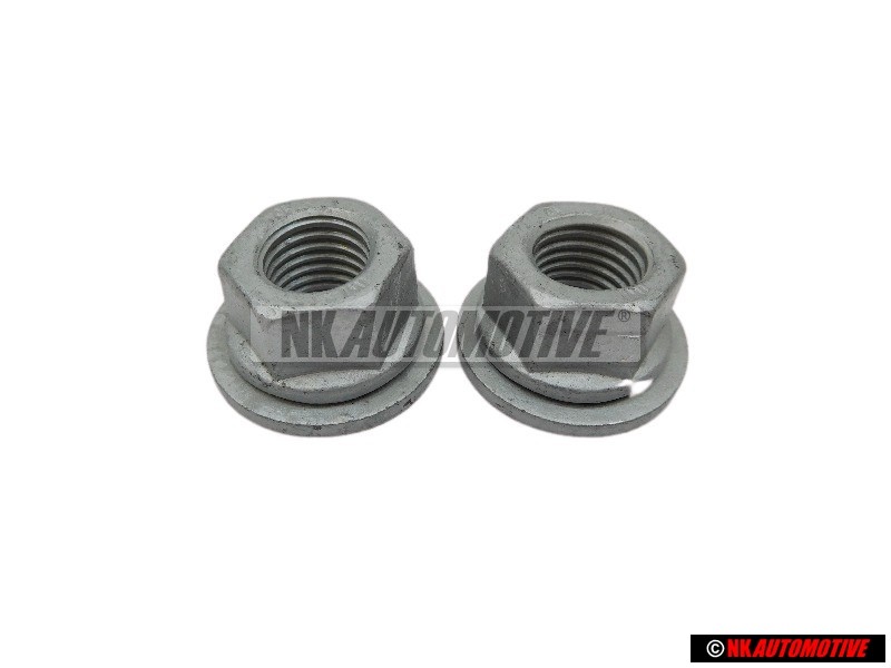 2x Original VW Hexagon Collar Nut Self-Locking - N 90323704