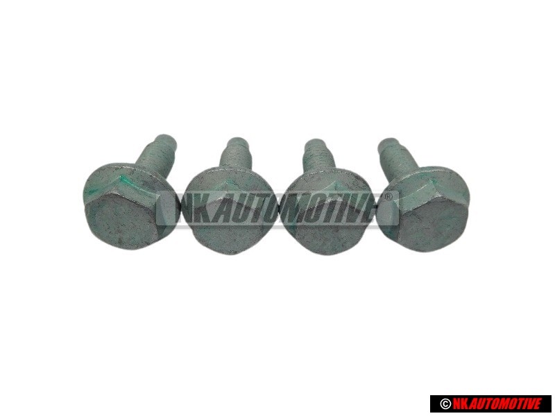 4x Original VW Bumper Carrier Hexagon Bolt M10x33 - N 90309201
