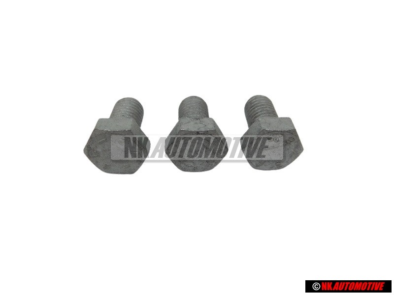 3x Original VW Bolt Hexagon Head Self Locking - N 0102279