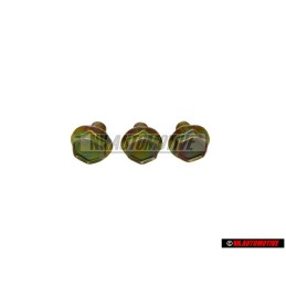3x Original VW Bolt Hex Hd With Shoulder Self Locking - N0143401