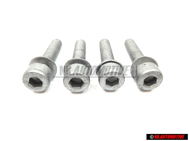 4x Original VW Socket Head Bolt With Hexagon Socket Head - N 10022701